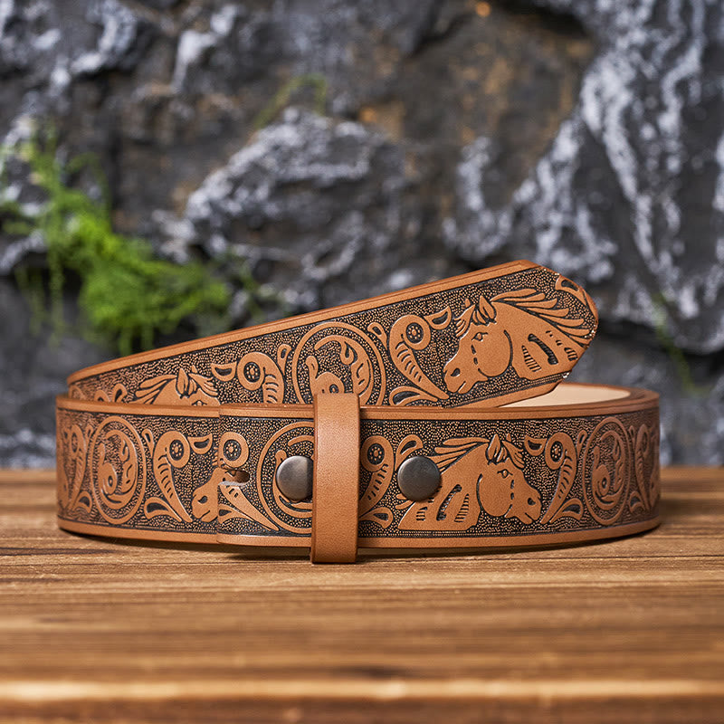 Ceinture en cuir à motif western (sans boucle) à faire soi-même - image 9