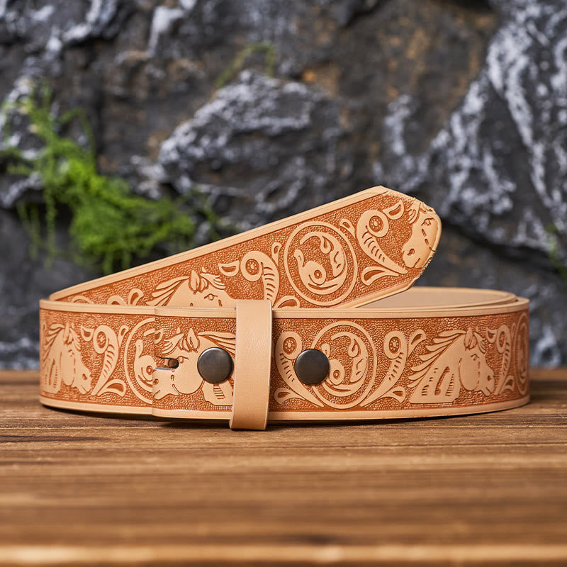 Ceinture en cuir à motif western (sans boucle) à faire soi-même - image 3