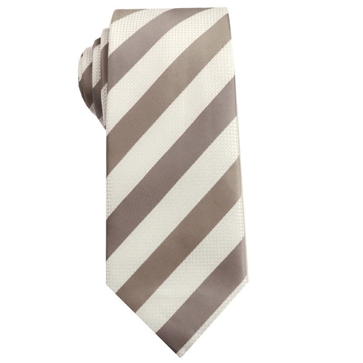 Cravates beiges polyvalentes pour hommes, à motifs variés - Style n° 6 - image 6