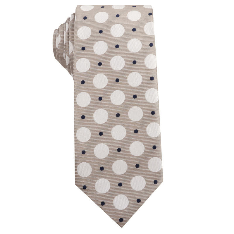 Cravates beiges polyvalentes pour hommes, à motifs variés - Style n° 4 - image 4
