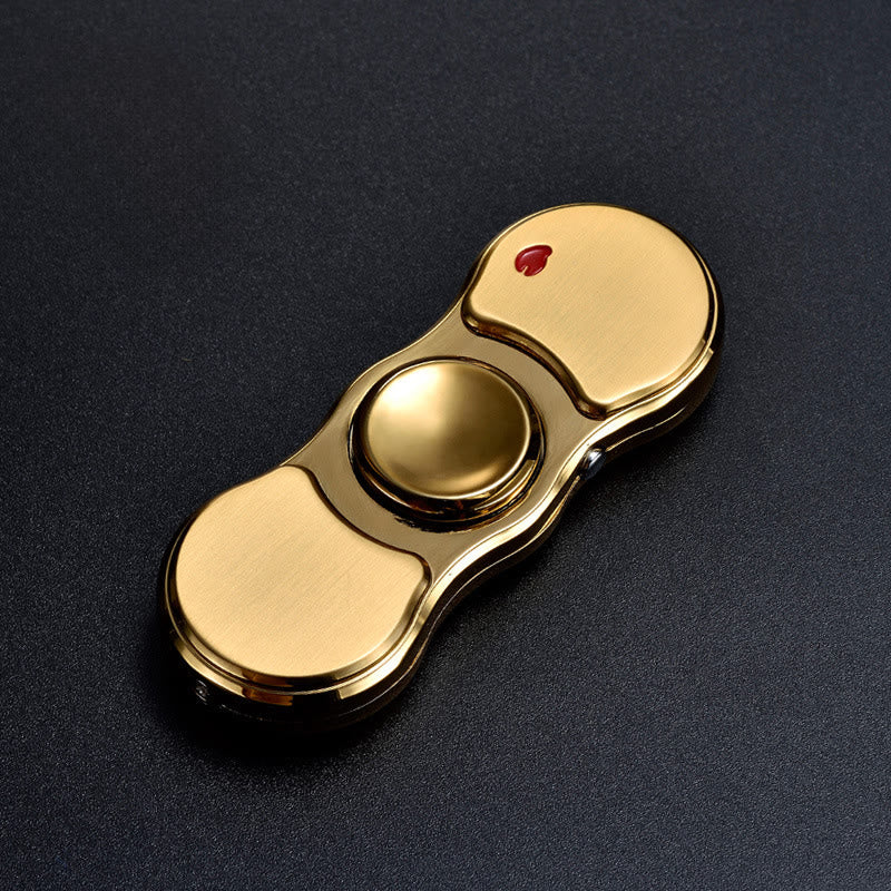 Briquet électronique 2 en 1 avec gyroscope et lumière LED multicolore - Doré - image 6