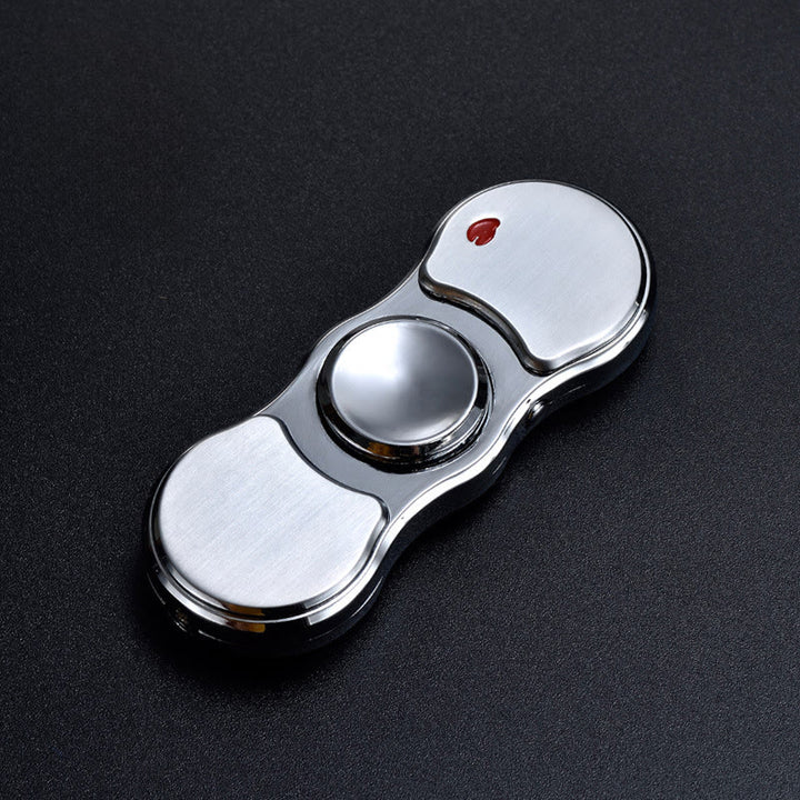 Briquet électronique 2 en 1 avec gyroscope et lumière LED multicolore - Argent - image 8