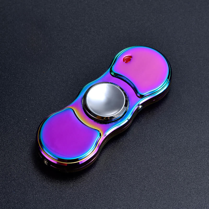 Briquet électronique 2 en 1 avec gyroscope et lumière LED multicolore - Coloré - image 5