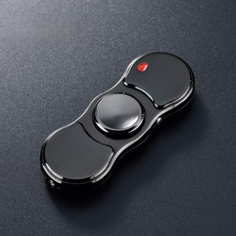 Briquet électronique 2 en 1 avec gyroscope et lumière LED multicolore - Noir - image 2