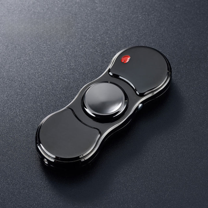 Briquet électronique 2 en 1 avec gyroscope et lumière LED multicolore - Noir - image 2