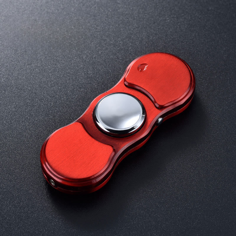 Briquet électronique 2 en 1 avec gyroscope et lumière LED multicolore - Rouge - image 7