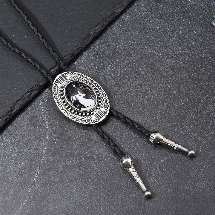 Cravate bolo western Mystic Fox Night Scene - image 2