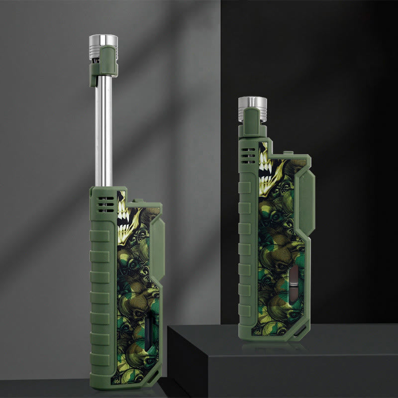 Briquet à butane gonflable d'extérieur avec poignée rétractable - Camouflage - image 0