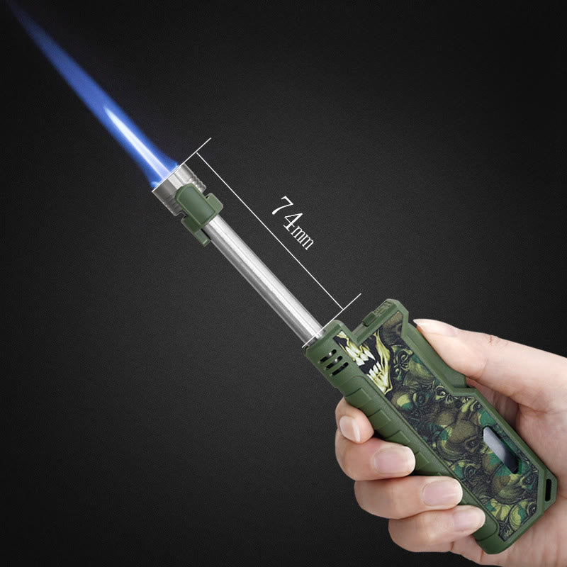 Briquet à butane gonflable d'extérieur avec poignée rétractable - image 1