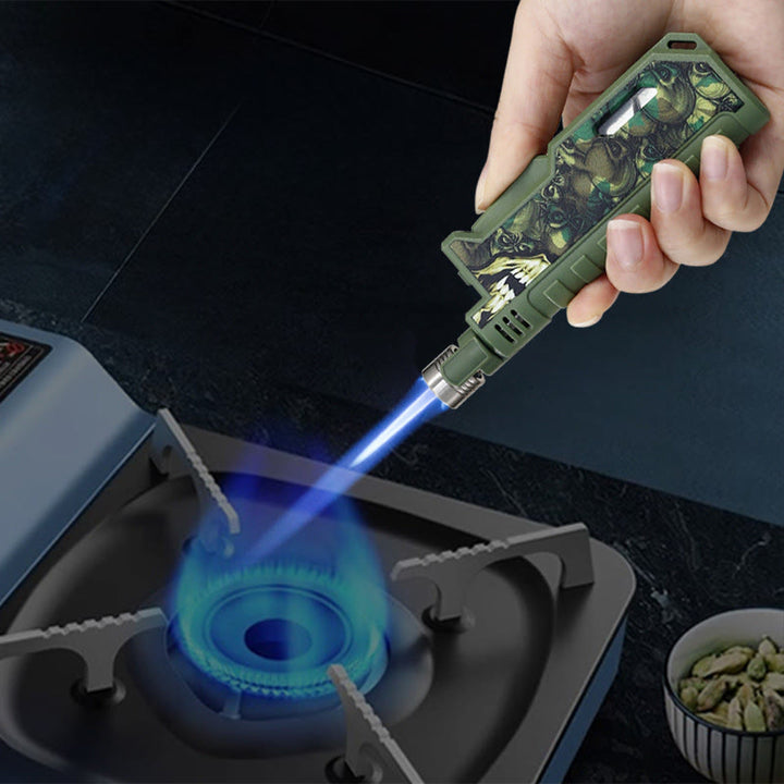 Briquet à butane gonflable d'extérieur avec poignée rétractable - image 3