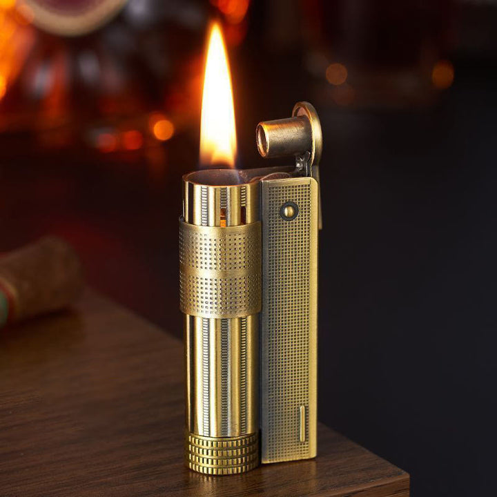 Briquet à pétrole rechargeable avec réservoir de carburant amovible pour bougie - Bronze - image 11