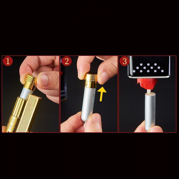 Briquet à pétrole rechargeable avec réservoir de carburant amovible pour bougie - image 5