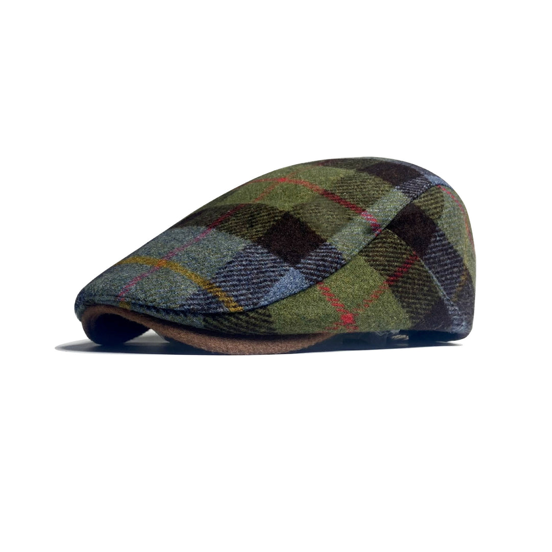 Béret traditionnel à carreaux pour homme - Vert - Réglable (22 - 22 7/8'') - image 1