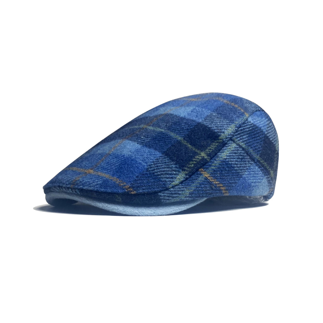 Béret traditionnel à carreaux pour homme - Bleu - Réglable (22 - 22 7/8'') - image 2