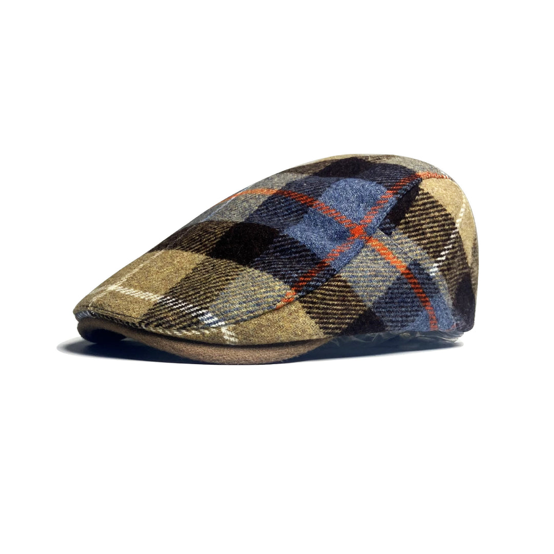 Béret traditionnel à carreaux pour homme - Kaki - Réglable (22 - 22 7/8'') - image 0