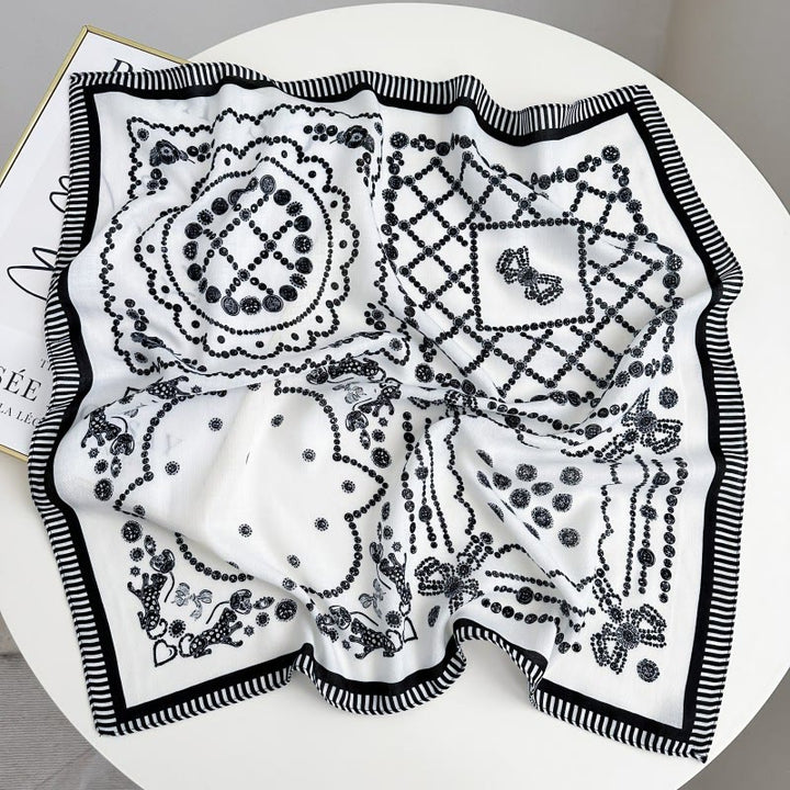 Pochette de costume rétro contrastée à motif noix de cajou avec boucle à fleur - Style n° 9 - image 14