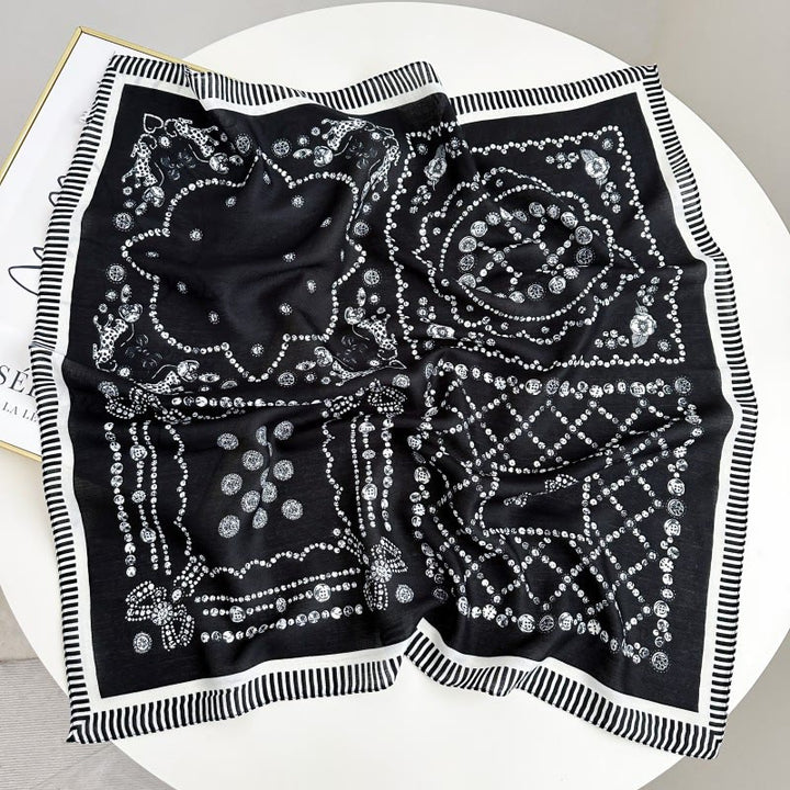 Pochette de costume rétro contrastée à motif noix de cajou avec boucle à fleur - Style n° 10 - image 15