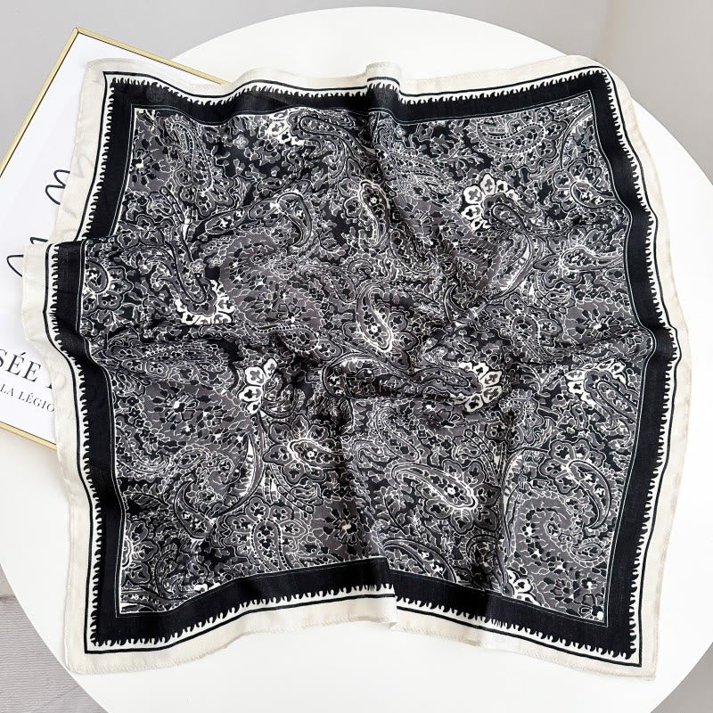 Pochette de costume rétro contrastée à motif noix de cajou avec boucle à fleur - Style n° 12 - image 17