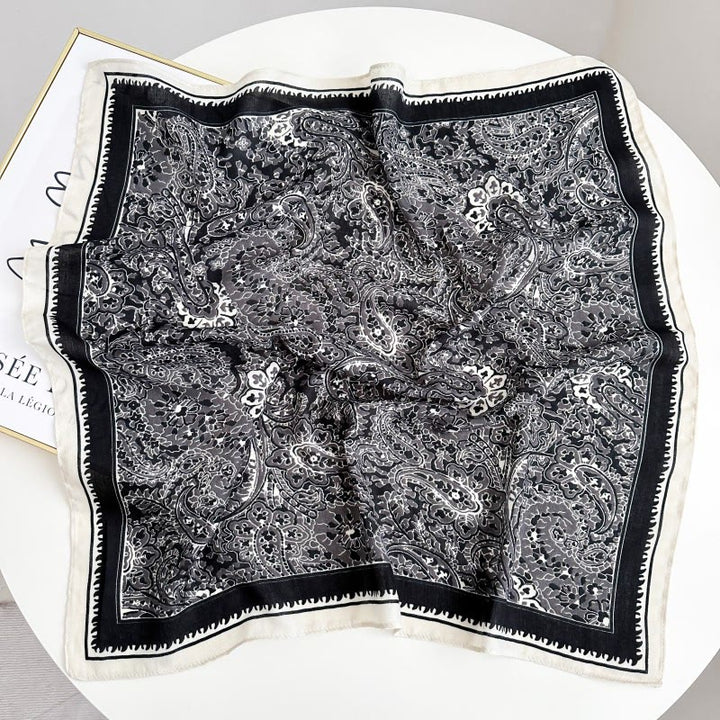 Pochette de costume rétro contrastée à motif noix de cajou avec boucle à fleur - Style n° 12 - image 17