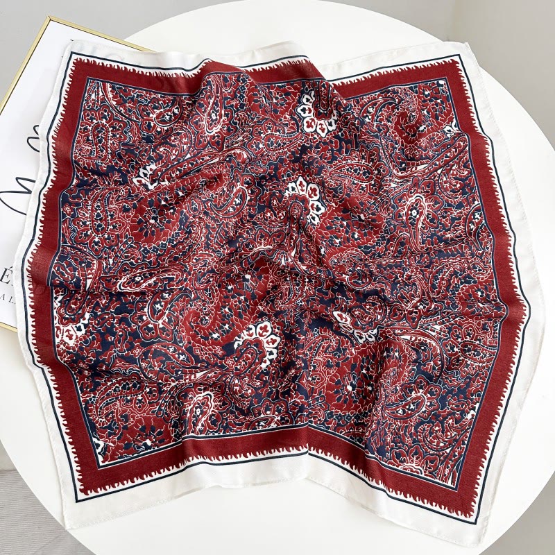 Pochette de costume rétro contrastée à motif noix de cajou avec boucle à fleur - Style n° 11 - image 16