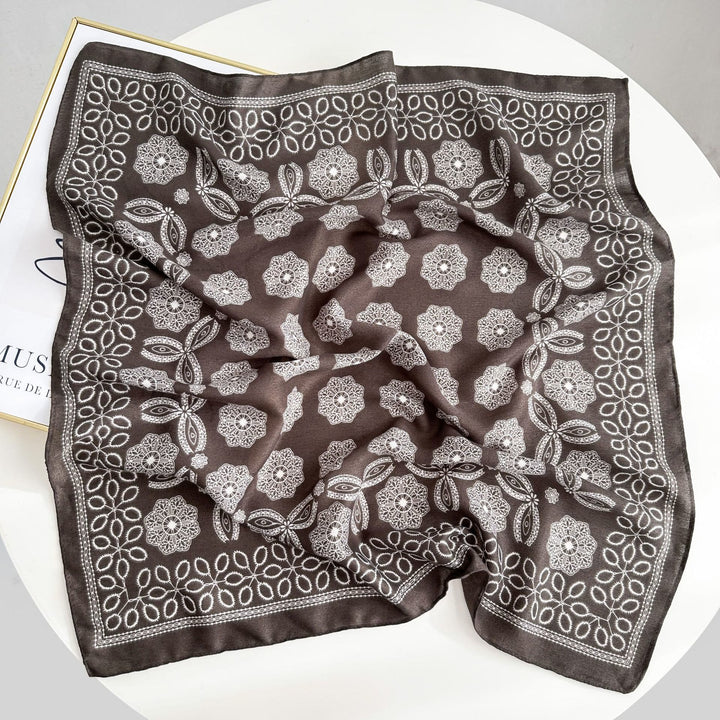 Pochette de costume rétro contrastée à motif noix de cajou avec boucle à fleur - Style n° 7 - image 12