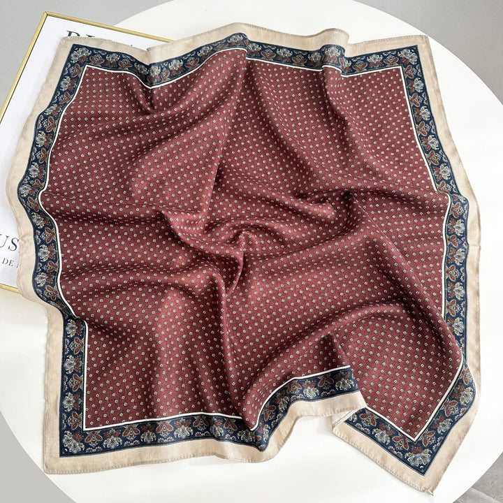 Pochette de costume rétro contrastée à motif noix de cajou avec boucle à fleur - Style n° 3 - image 8