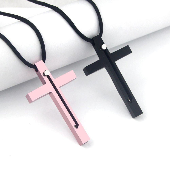Collier pendentif croix aiguille, gadget portable - image 0