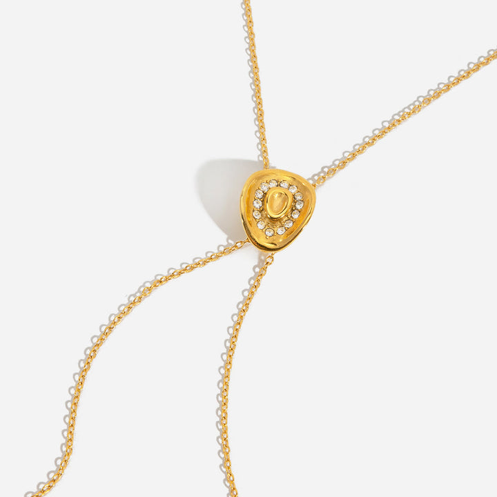 Collier en forme de chapeau de cowboy western orné de strass brillants - image 7