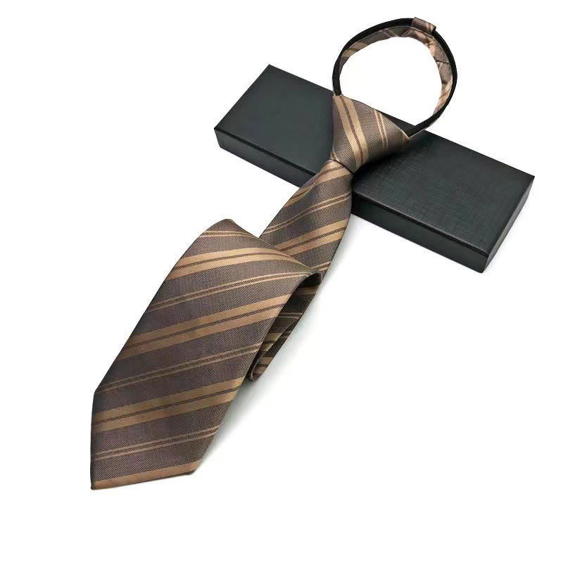 Cravate pré-nouée ajustable à motif vintage pour homme - Style n° 1 - image 1