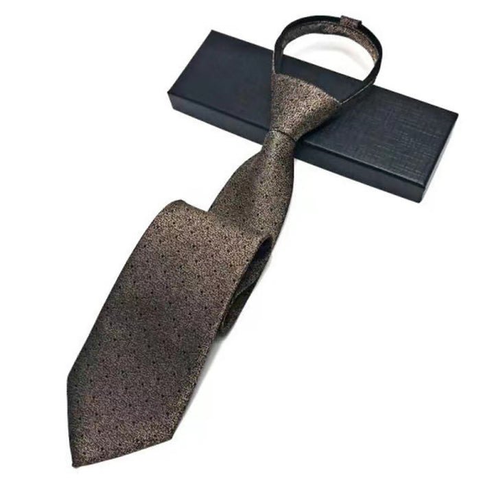 Cravate pré-nouée ajustable à motif vintage pour homme - Style n° 4 - image 4