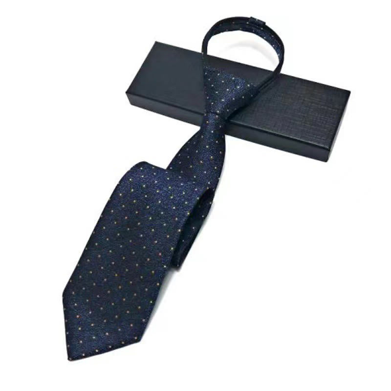 Cravate pré-nouée ajustable à motif vintage pour homme - Style n° 7 - image 7
