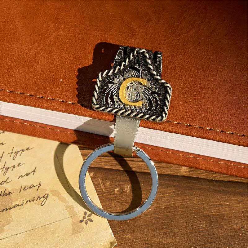Porte-clés rétro western avec couteau en forme de clé - image 5