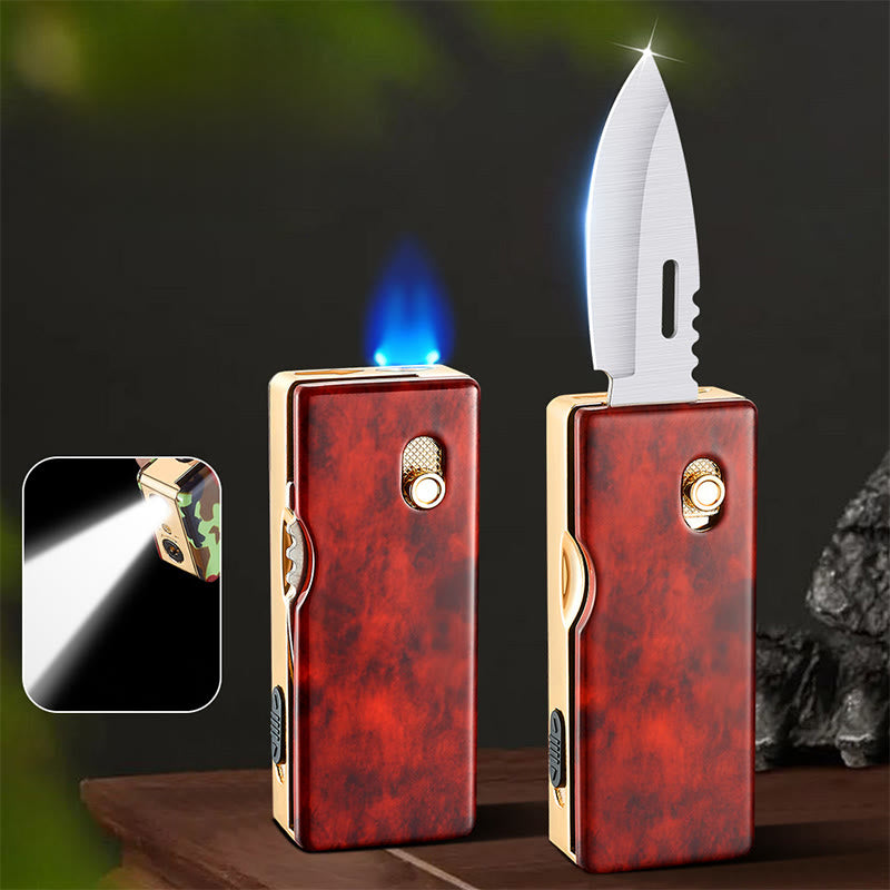 Briquet pliant 2 en 1 Golden Horse Relief Lighting - Rouge - image 7
