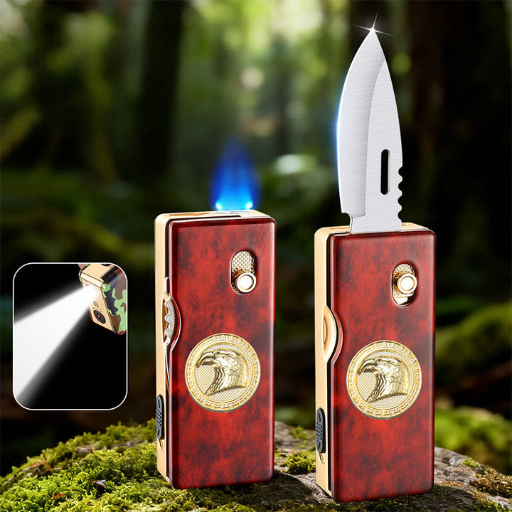 Briquet pliant 2 en 1 Golden Horse Relief Lighting - Aigle - image 3