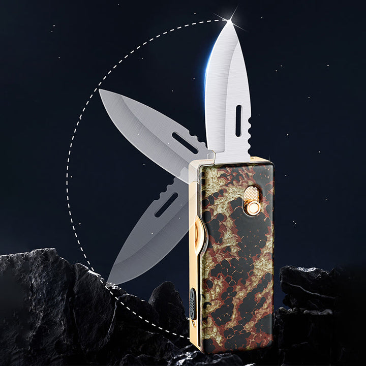 Briquet pliant 2 en 1 Golden Horse Relief Lighting - image 2