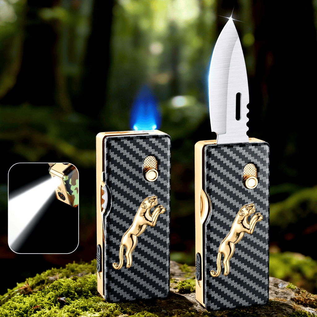 Briquet pliant 2 en 1 Golden Horse Relief Lighting - image 2