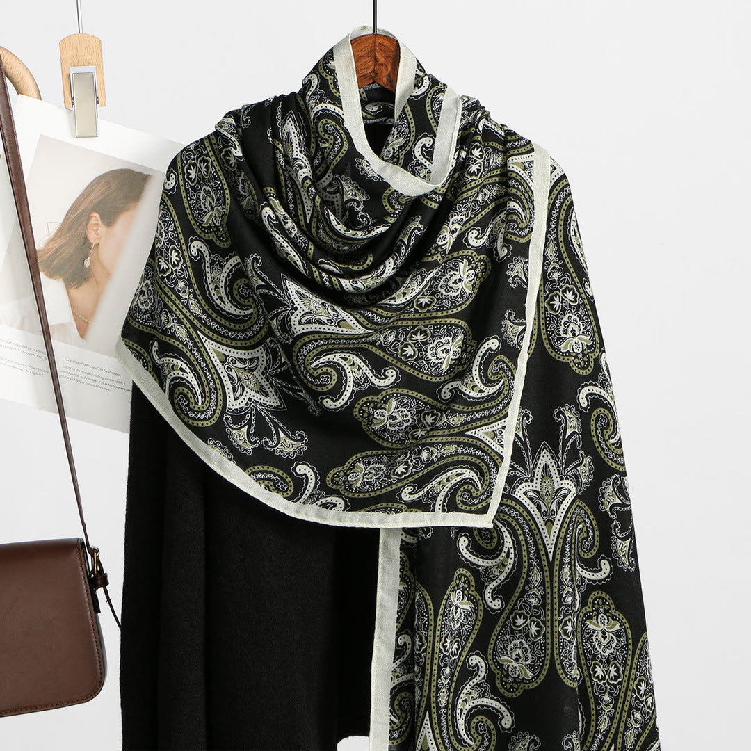 Châle fin à imprimé noix de cajou rétro pour femme - Style n° 2 - image 2