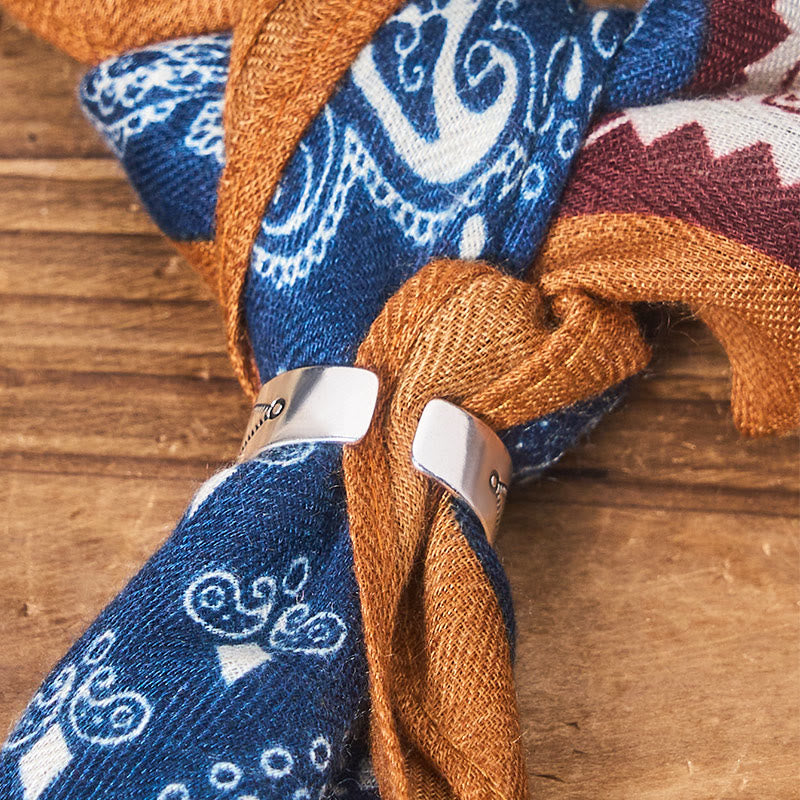 Pochette de costume rétro contrastée à motif noix de cajou avec boucle à fleur - image 4