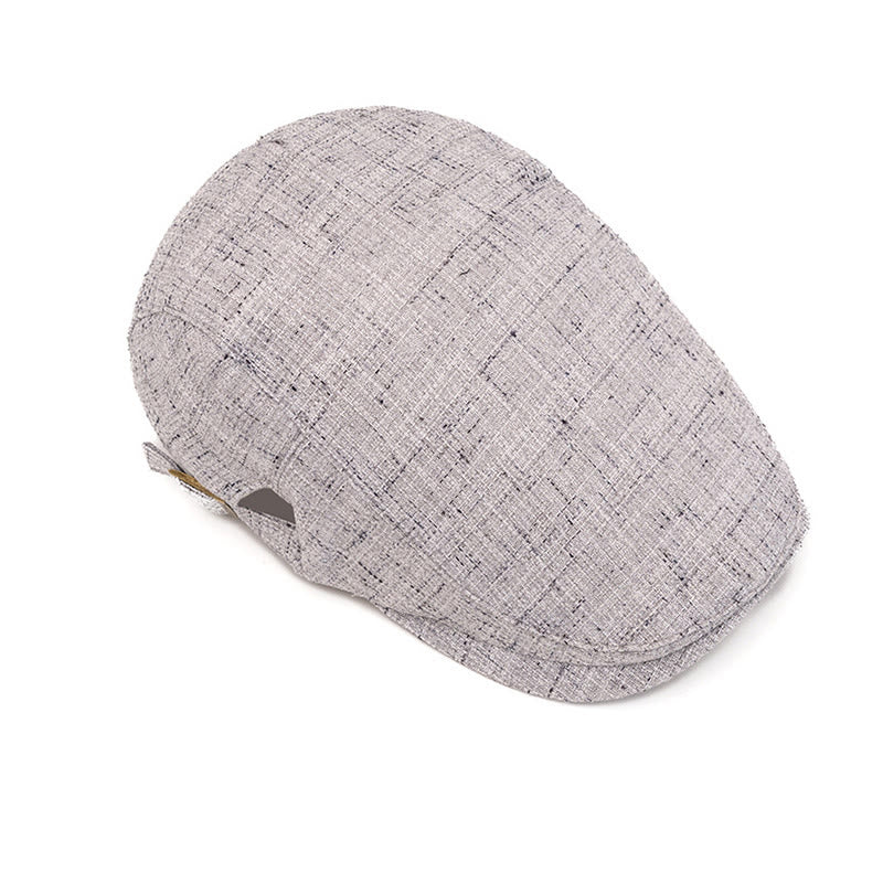 Béret d'été rétro à texture tissée ajustable - image 2