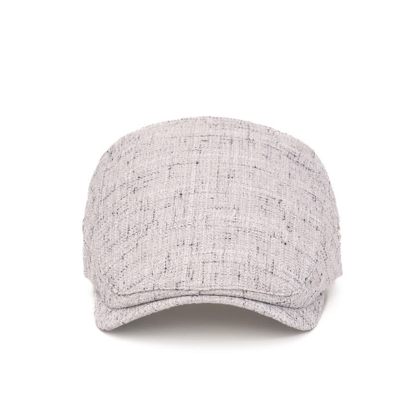 Béret d'été rétro à texture tissée ajustable - image 1