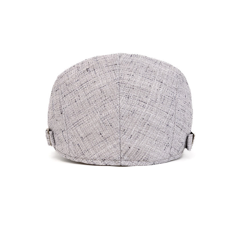 Béret d'été rétro à texture tissée ajustable - image 4