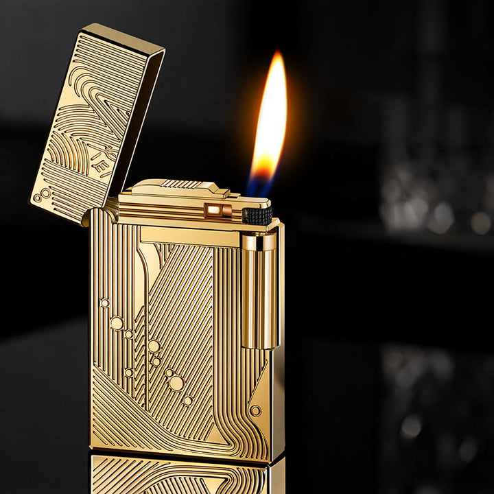 Briquet à butane en alliage sculpté de luxe - image 0
