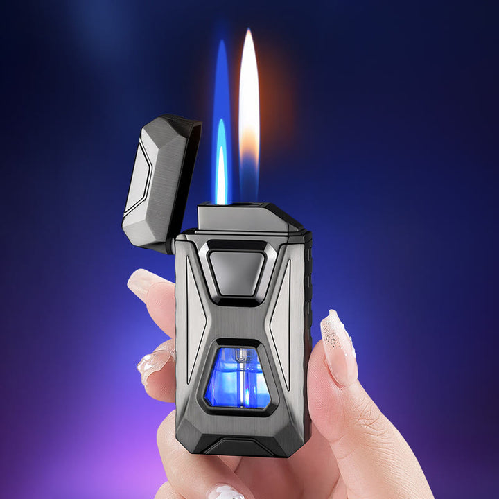 Quatre modes d'allumage, double flamme intelligente, chargement et briquet gonflable - image 1