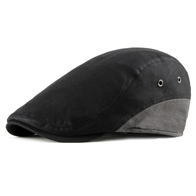 Béret d'été décontracté à empiècements contrastés et respirant - Noir - Réglable (21 5/8"-23 1/4") - image 3