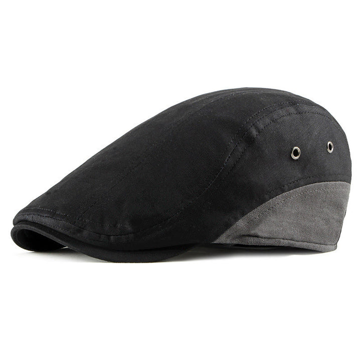 Béret d'été décontracté à empiècements contrastés et respirant - Noir - Réglable (21 5/8"-23 1/4") - image 3
