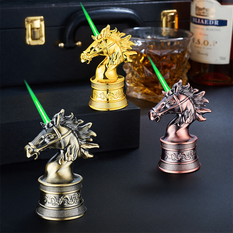 Briquet à butane coupe-vent en forme de tête de cheval - image 2