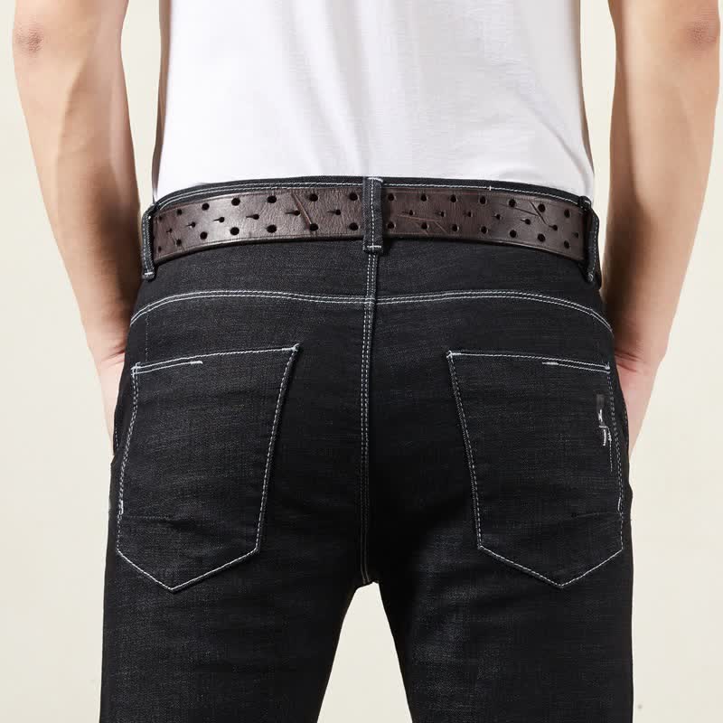 Ceinture de travail robuste en cuir à double boucle, style robuste - image 2
