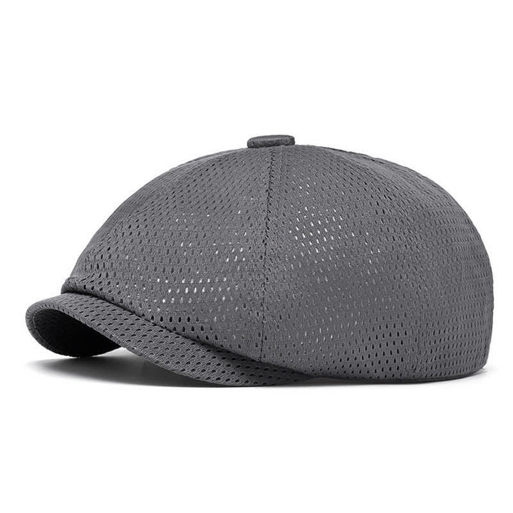 Béret d'été intemporel en maille respirante unie - Gris foncé - M (22"-22 7/8") - image 13