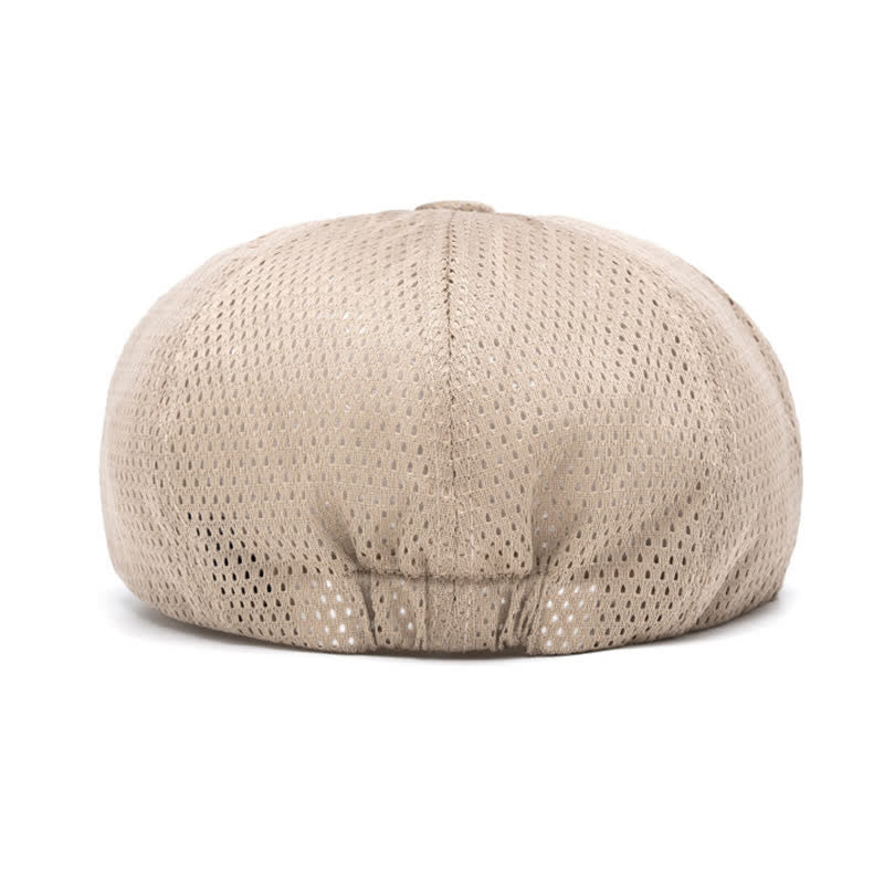Béret d'été intemporel en maille respirante unie - image 6