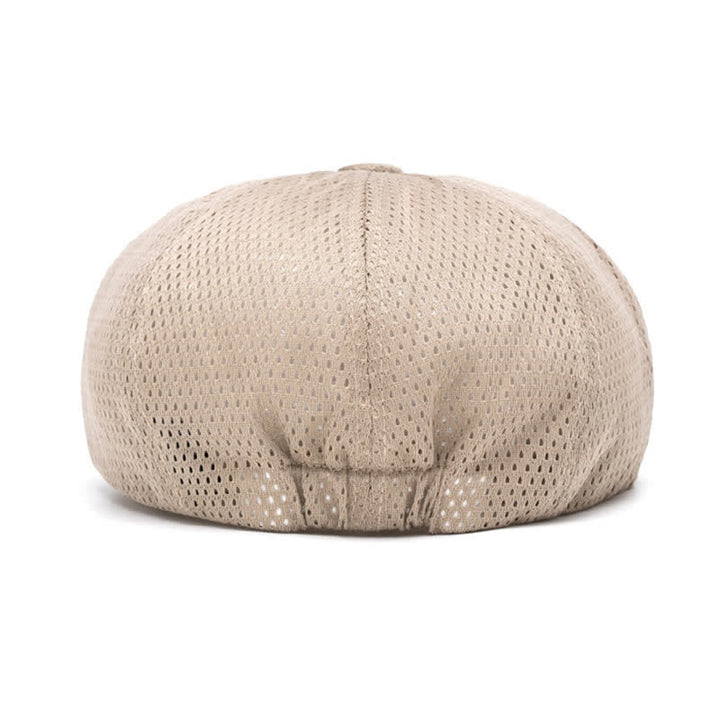 Béret d'été intemporel en maille respirante unie - image 6